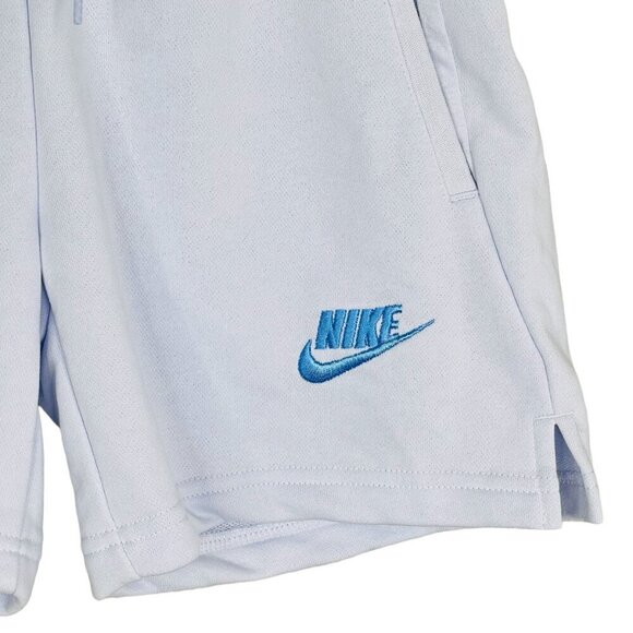 Nike Shorts Girls Large 5 Inch Club Elastic Waist Pull On Embroidered Swoosh - Picture 5 of 9